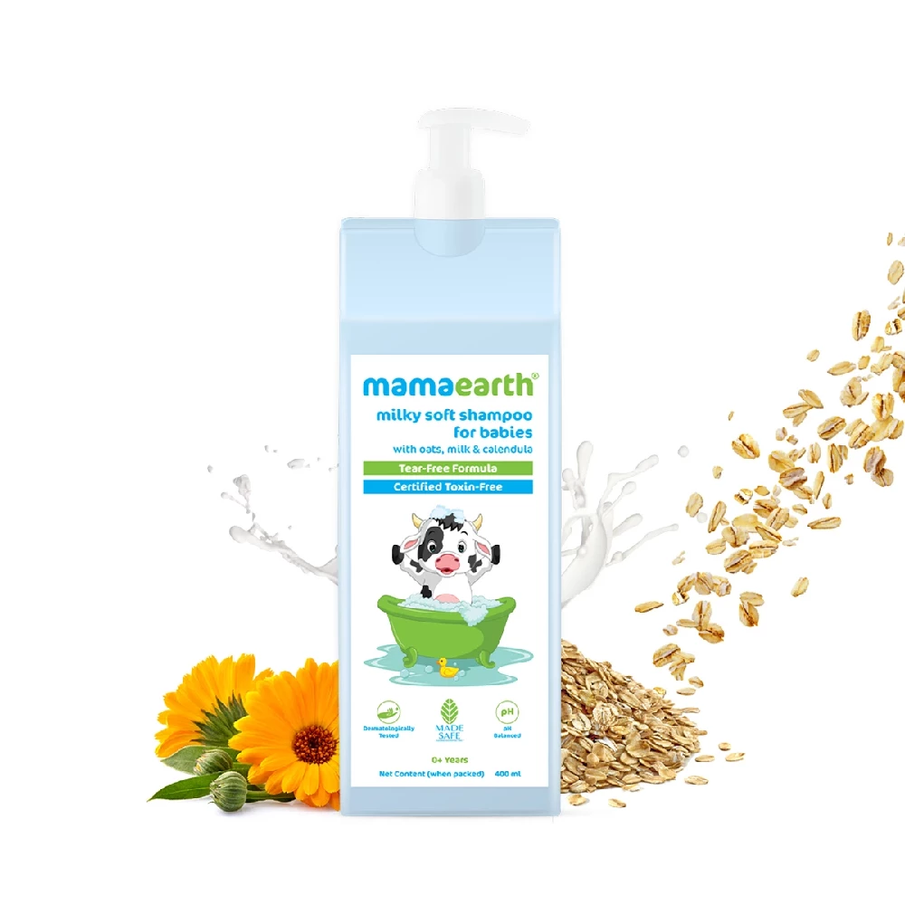 Milky Soft Shampoo with Oats, Milk and Calendula for Babies, 400 ml-1.webp